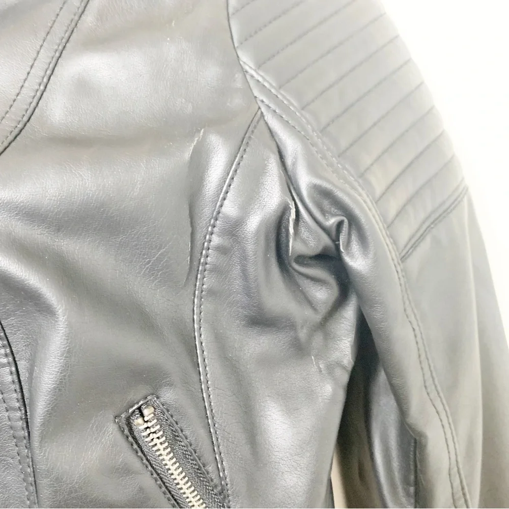 Ci Sono faux leather bomber jacket size small - Picture 3 of 5